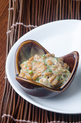japanese natto on the background