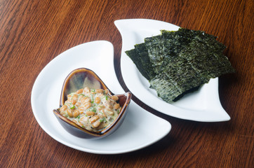 japanese natto on the background