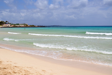 Amazing Corralejo beach on Fuerteventura