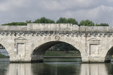 The Bridge of Tiberius in Rimini