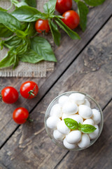 Homemade traditional italian mozzarella cheese vegetarian dairy