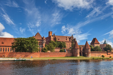 The Old Gothic castle in Malbork, Poland.