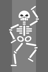 dancing skeleton icon