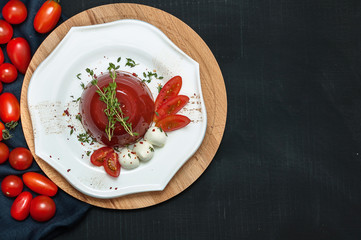 Tomato Jelly With Mozzarella