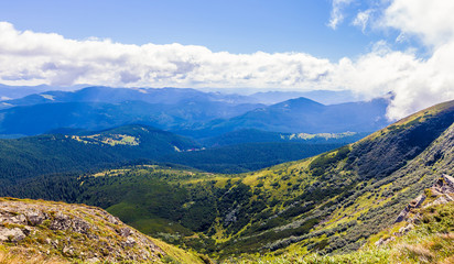 Montenegrin ridge in Carpathians