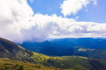 Fototapeta premium summer landscape in Carpathians