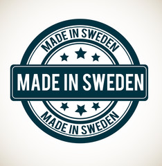 Made in Sweden - vector art.
