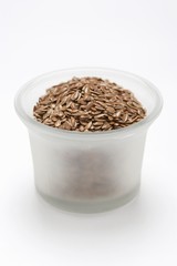 Linseed in glass