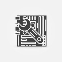Computer repair logo