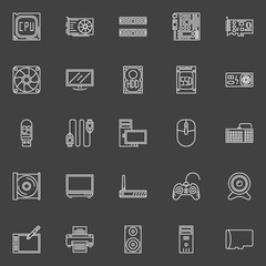 Computer components icons