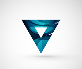 Abstract geometric company logo triangle, arrow