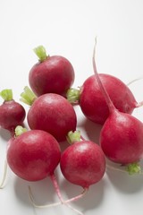 Several radishes
