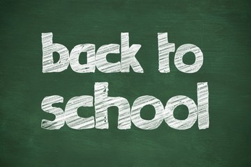 Fototapeta premium Composite image of back to school message