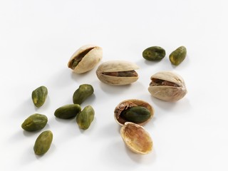 Pistachios, with and without shells