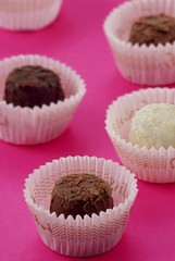 Chocolates in paper cases