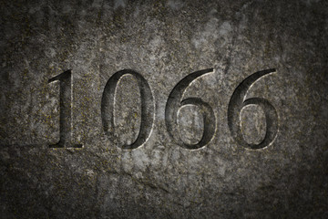 Engraved Historical Year 1066