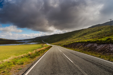 Road in the meadows, isle of Skye, Scotland - 89452909