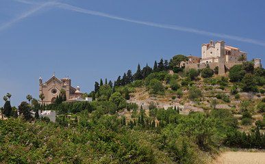Fototapeta na wymiar Panoramic view of Arta - Majorca