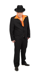 Handsome man doing different expressions in different sets of clothes: posing