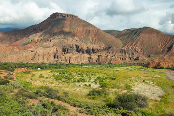 Colorful mountains of Quebrada de las Conchas, Argentina