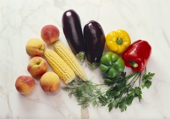 Still Life with Peaches