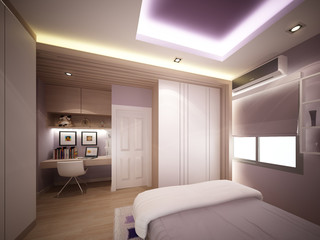 3d rendering of interior bedroom