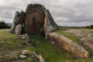 Data I.  Chamber with short corridor.  It is one the most ancient dolmens known in Valencia de Alcántara. Spain.  Chronology: IV-III millennium. © Eduardo Estellez