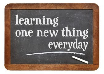 Fototapeta premium Learning one new thing everyday