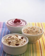 Three Bowls of Assorted Dips