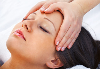 Fototapeta na wymiar Young woman having massage