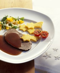 Brasato alla milanese (Braised beef with polenta)