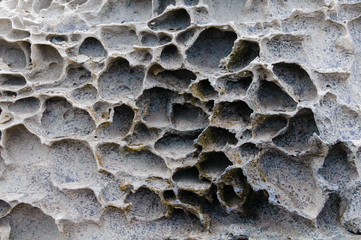 Close up of lava on the coast of Maui, Hawaii, USA