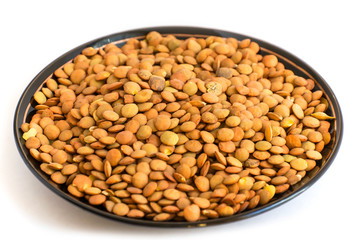 Lentils closeup