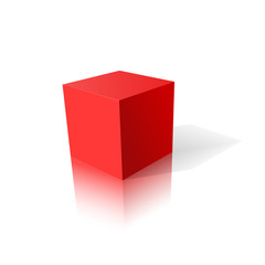 red cube 3D