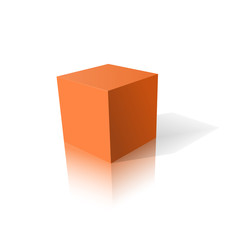 orange cube 3D
