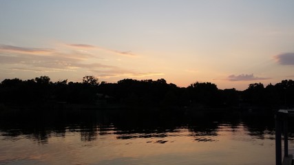 Fototapeta na wymiar 319 lake sunset
