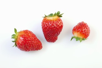 Three strawberries