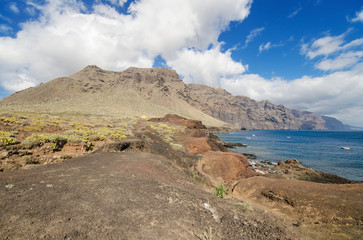 Scenic coastline landscape, Punta de Teno, Tenerife Canary Island, Spain.