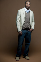Fototapeta premium Black guy casual