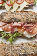 Three sandwiches (close-up)