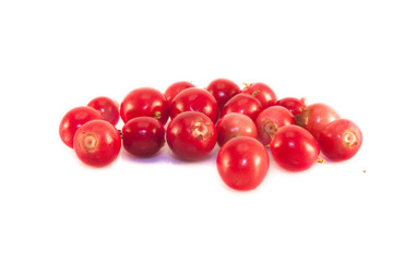 Lingonberries isolated