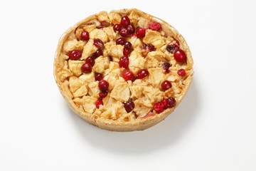 Apple and cranberry tart