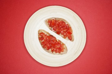 Bruschette (Tomatoes on toast, Italy)