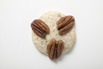 A pecan biscuit