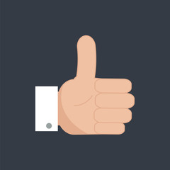 Thumb up icon. Like icon.