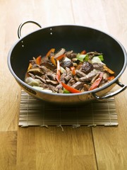 Beef and vegetable stir-fry