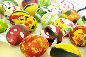 Hand-painted Easter eggs