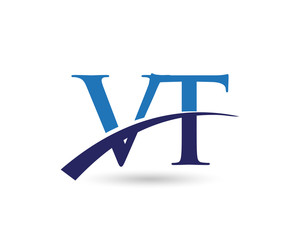 VT Letter Logo Swoosh
