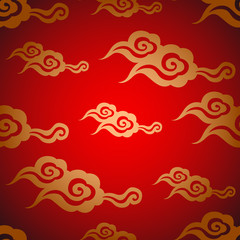 abstract chinese new year background vector design