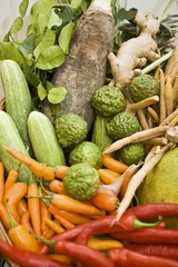 Assorted vegetables (ingredients for Thai cuisine)